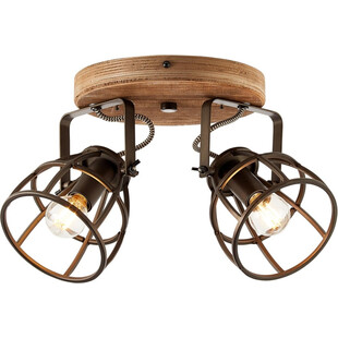 Plafon industrialny Matrix Round II - Brilliant | Loftowa lampa