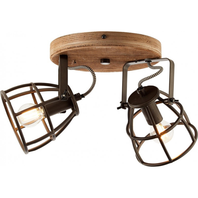 Plafon industrialny Matrix Round II - Brilliant | Loftowa lampa