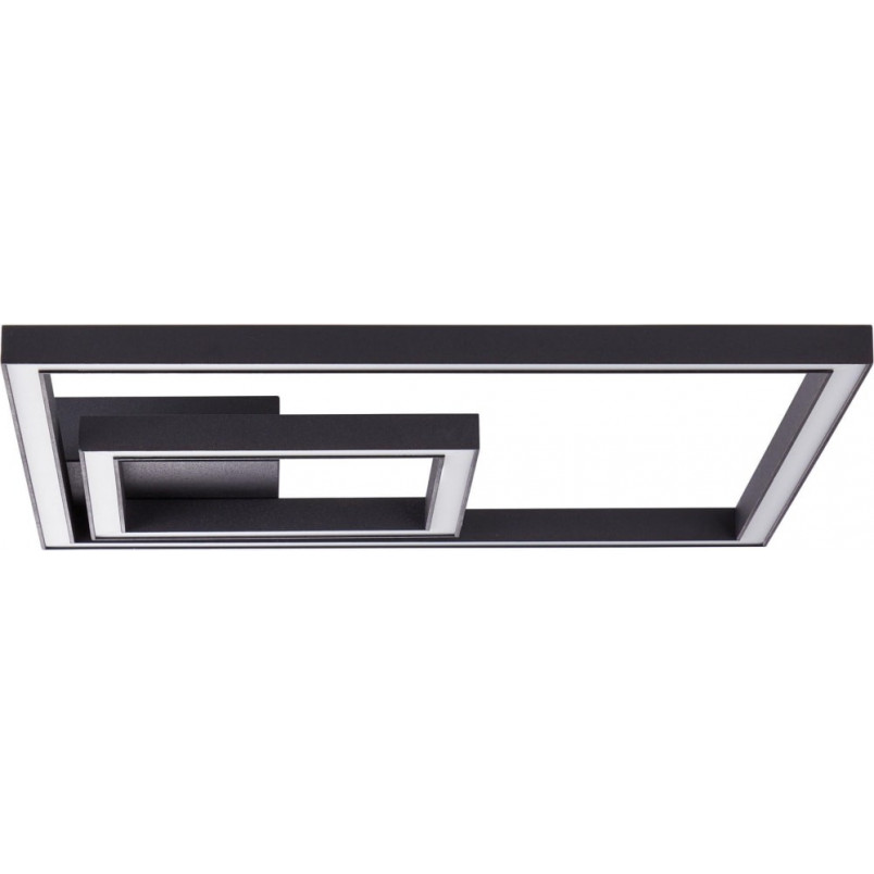 Plafon LED Quon czarny 40cm - Nowoczesne oświetlenie Brilliant