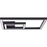 Plafon LED Quon czarny 40cm - Nowoczesne oświetlenie Brilliant