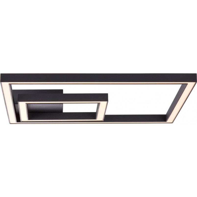 Plafon LED Quon czarny 40cm - Nowoczesne oświetlenie Brilliant