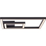 Plafon LED Quon czarny 40cm - Nowoczesne oświetlenie Brilliant
