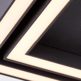 Plafon LED Quon czarny 40cm - Nowoczesne oświetlenie Brilliant