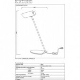 Lampa biurkowa Hester biała Lucide | Minimalistyczny design