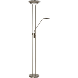 Lampa podłogowa z lampką do czytania Champion-Led Chrom marki Lucide