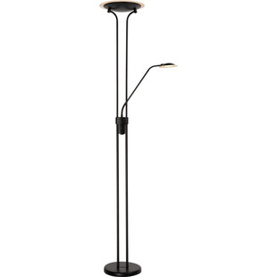 Lampa podłogowa z lampką do czytania Champion-Led Czarna marki Lucide