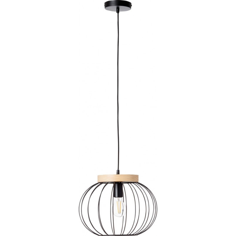 Lampa wisząca Sorana - Loftowa kula czarna | Brilliant