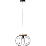 Lampa wisząca Sorana - Loftowa kula czarna | Brilliant