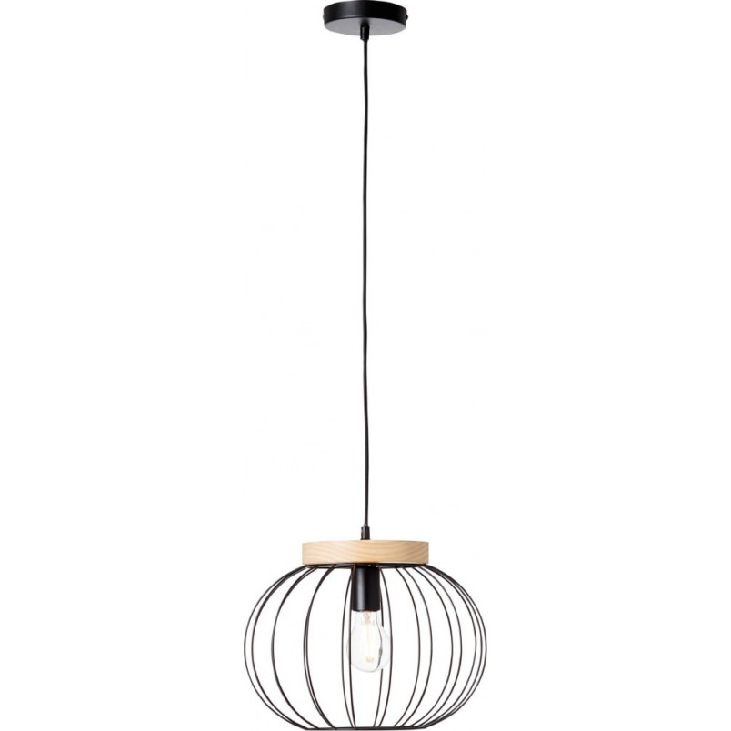 Lampa wisząca Sorana - Loftowa kula czarna | Brilliant