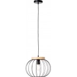 Lampa wisząca Sorana - Loftowa kula czarna | Brilliant