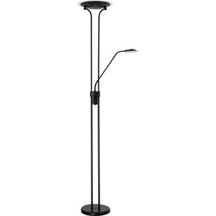 Lampa podłogowa z lampką do czytania Champion-Led Czarna marki Lucide