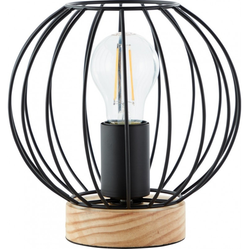 Lampa Sorana - Czarna lampa stołowa loft | Brilliant