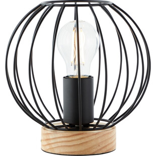 Lampa Sorana - Czarna lampa stołowa loft | Brilliant
