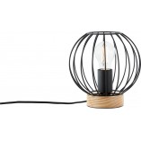 Lampa Sorana - Czarna lampa stołowa loft | Brilliant