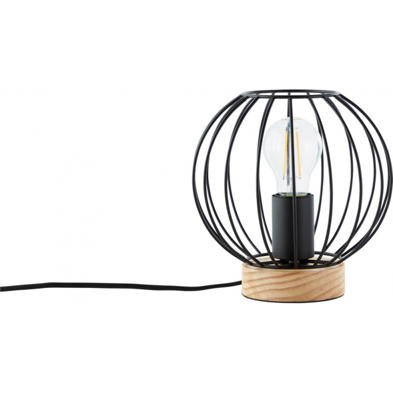Lampa Sorana - Czarna lampa stołowa loft | Brilliant