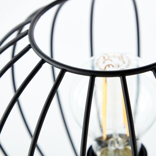 Lampa Sorana - Czarna lampa stołowa loft | Brilliant