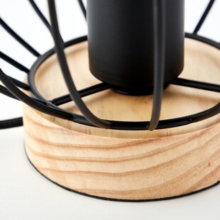 Lampa Sorana - Czarna lampa stołowa loft | Brilliant