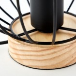 Lampa Sorana - Czarna lampa stołowa loft | Brilliant