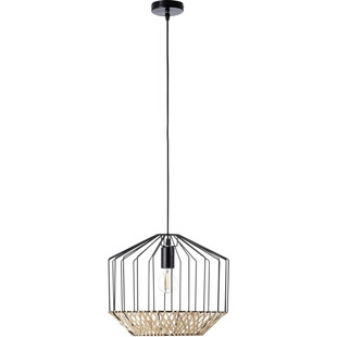 Lampa wisząca Templo - czarny/bambus Brilliant | Sklep z lampami