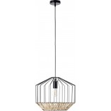 Lampa wisząca Templo - czarny/bambus Brilliant | Sklep z lampami
