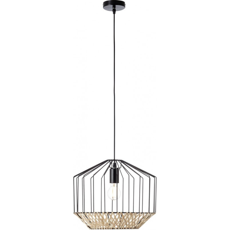 Lampa wisząca Templo - czarny/bambus Brilliant | Sklep z lampami