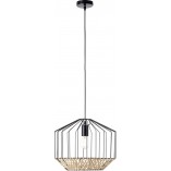 Lampa wisząca Templo - czarny/bambus Brilliant | Sklep z lampami