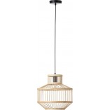 Lampa wisząca bambusowa Teva 35cm - Boho styl Brilliant