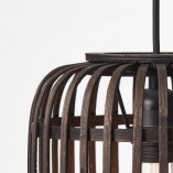 Lampa wisząca bambusowa Woodrow | Brilliant – Owalny design