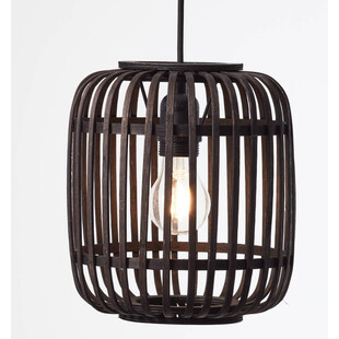 Lampa wisząca bambusowa Woodrow | Brilliant – Owalny design