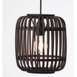 Lampa wisząca bambusowa Woodrow | Brilliant – Owalny design