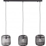 Lampa wisząca bambusowa Woodrow III | Brilliant - Ciemne drewno