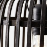 Lampa wisząca bambusowa Woodrow III | Brilliant - Ciemne drewno