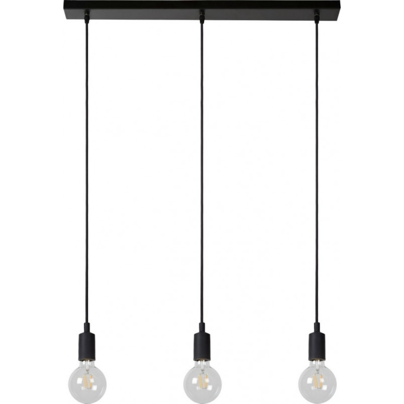 Lampa wisząca Fix Multiple III czarna - Lucide | Sklep z lampami