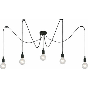 Lampa wisząca Fix Multiple V czarna | Lucide - Loftowa