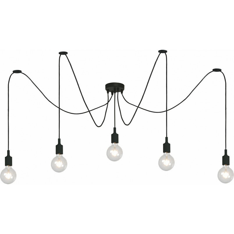 Lampa wisząca Fix Multiple V czarna | Lucide - Loftowa