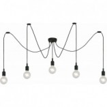 Lampa wisząca Fix Multiple V czarna | Lucide - Loftowa
