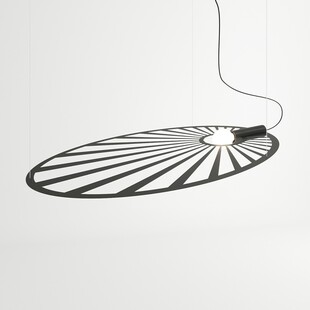 Lampa wisząca Lehdet czarna loft | Thoro - 110cm