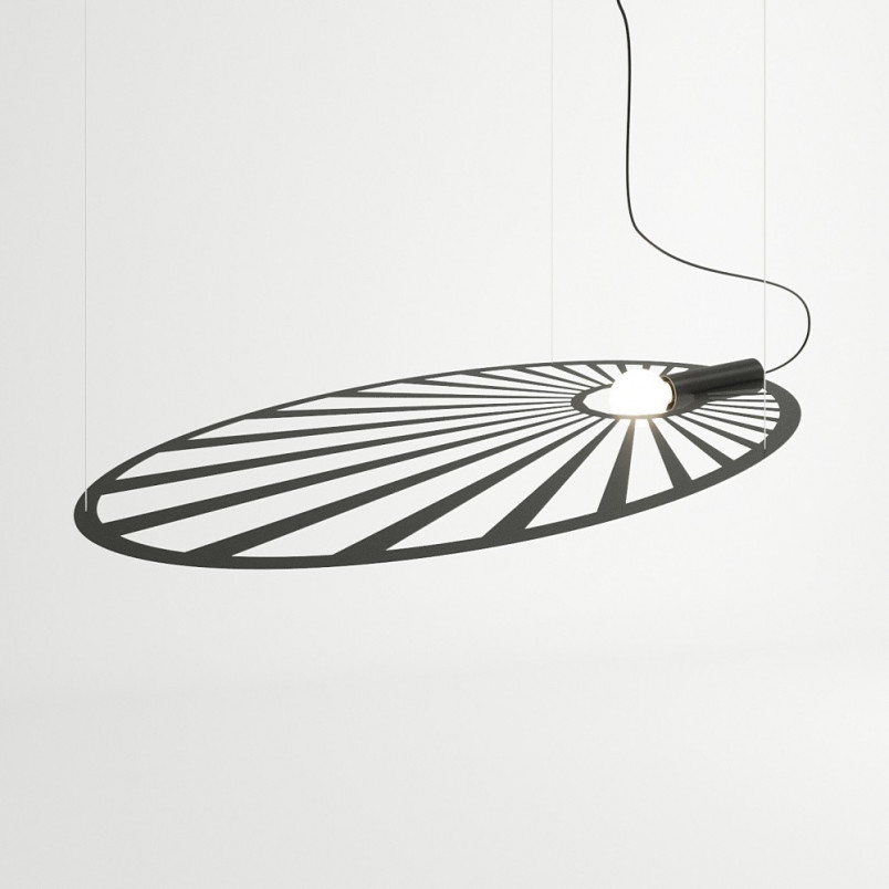 Lampa wisząca Lehdet czarna loft | Thoro - 110cm