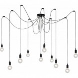 Lampa Wisząca Pająk Fix Multiple X Czarna | Lucide