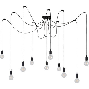 Lampa Wisząca Pająk Fix Multiple X Czarna | Lucide