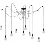 Lampa Wisząca Pająk Fix Multiple X Czarna | Lucide