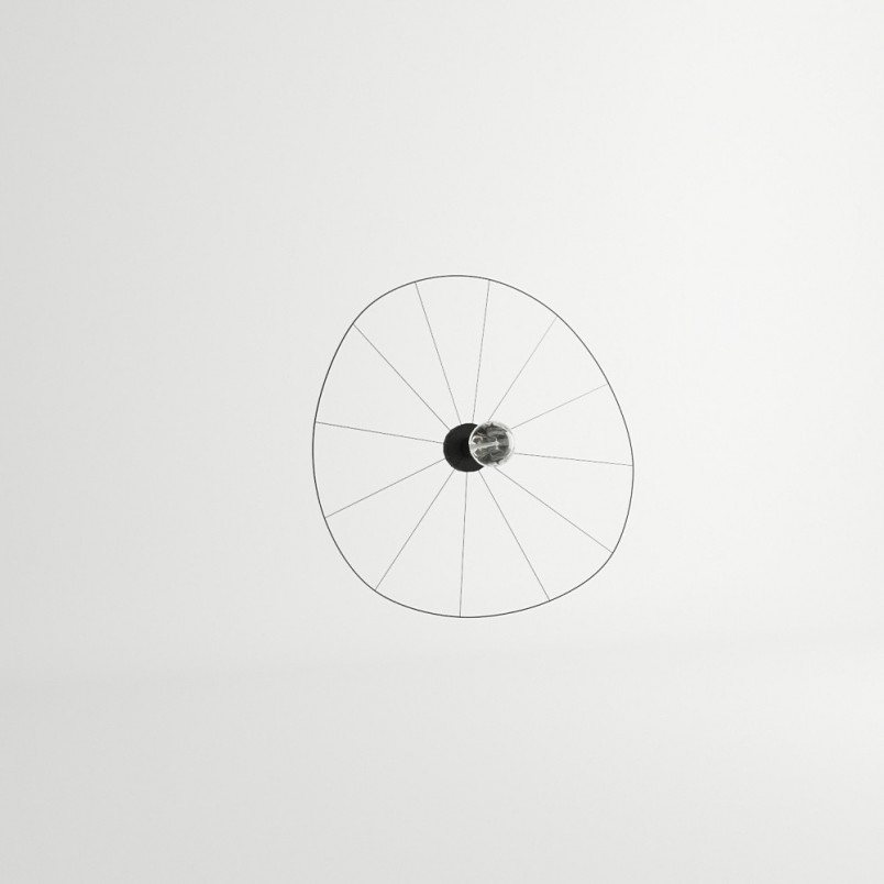 Kinkiet Eskola czarny Thoro | Designerski kinkiet 70cm