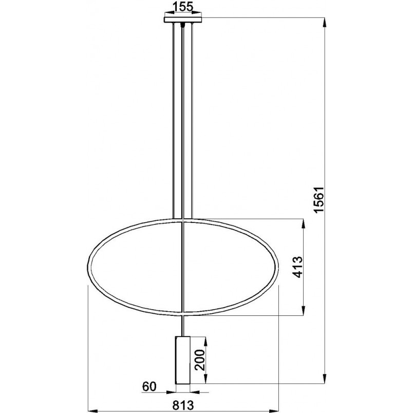 Lampa wisząca Holar czarna Thoro | Minimalistyczny design