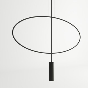 Lampa wisząca Holar czarna Thoro | Minimalistyczny design