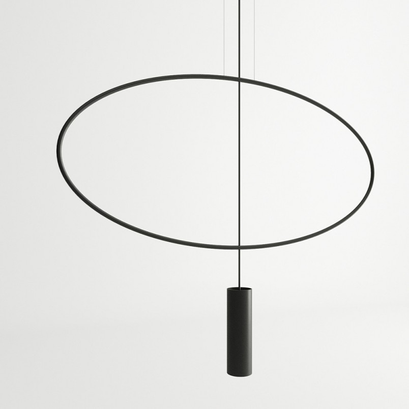 Lampa wisząca Holar czarna Thoro | Minimalistyczny design