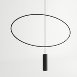 Lampa wisząca Holar czarna Thoro | Minimalistyczny design
