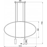 Lampa wisząca Holar 2 punkty czarna - Thoro | Minimalizm i styl