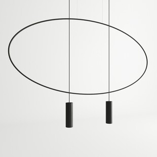 Lampa wisząca Holar 2 punkty czarna - Thoro | Minimalizm i styl