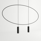 Lampa wisząca Holar 2 punkty czarna - Thoro | Minimalizm i styl