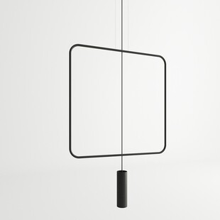 Lampa wisząca czarna Rana | Minimalistyczny design Thoro